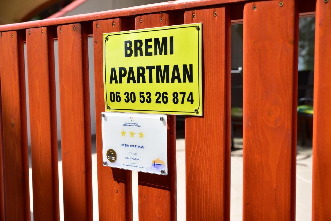Bremi Apartman Fonyódliget Exteriör bild
